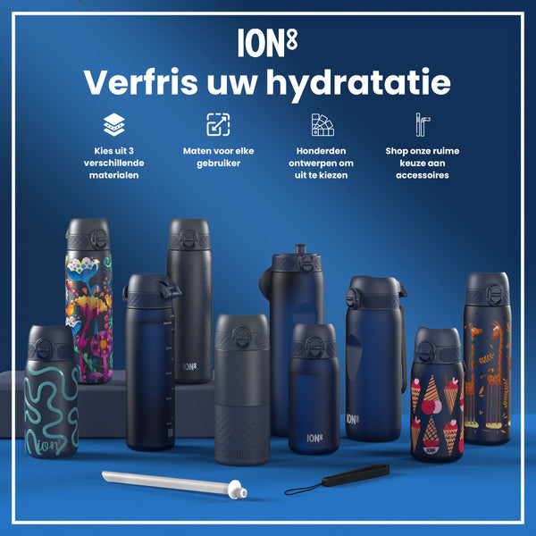 Isolierte Edelstahl-Wasserflasche, Ash Navy, 320 ml