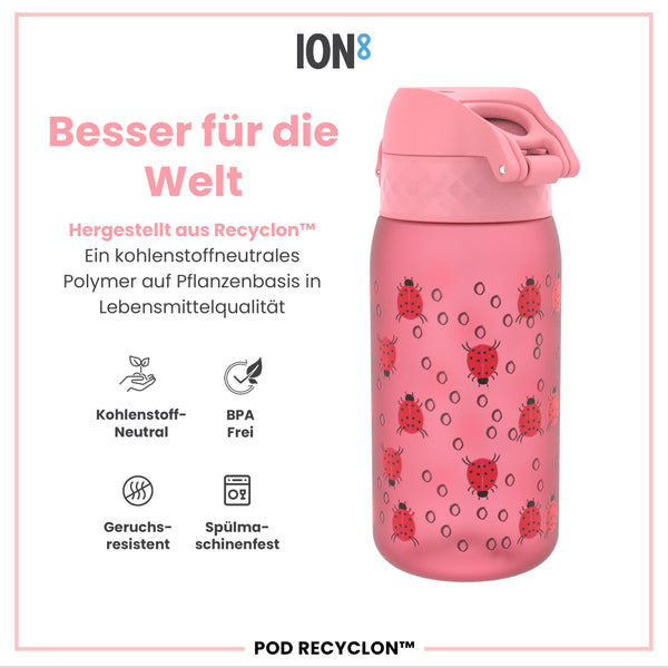 Recyclon Trinkflasche, Marienkäfer, 350 ml