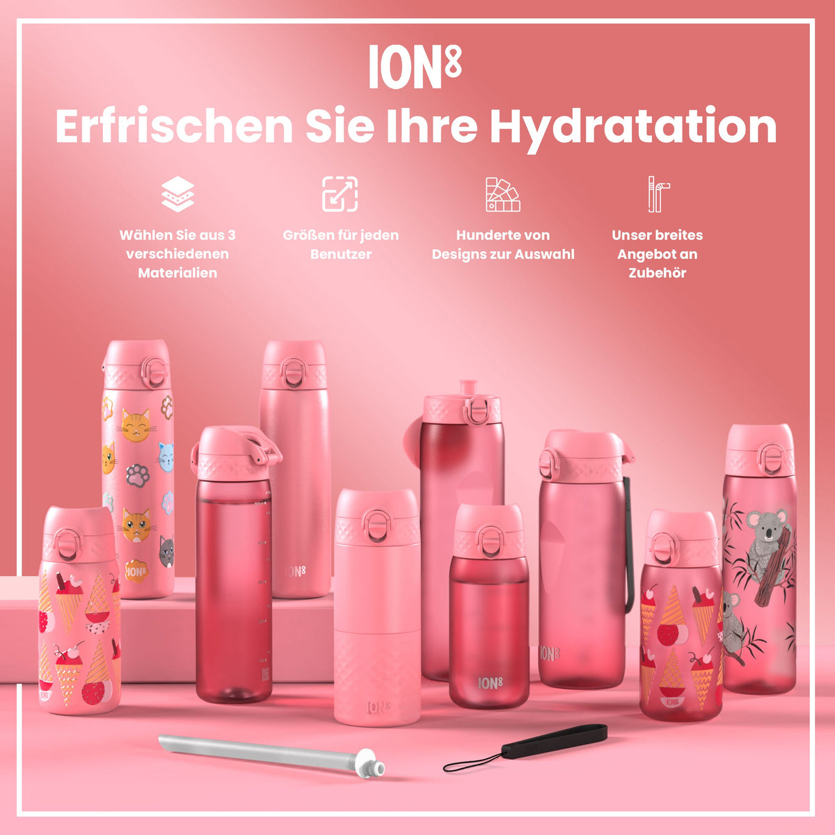 Recyclon Trinkflasche, Marienkäfer, 350 ml