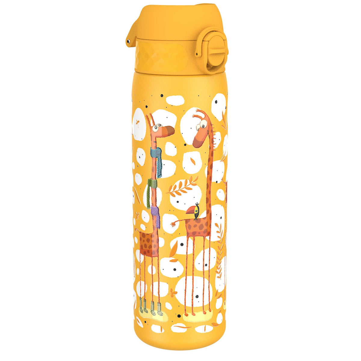 Leichte Edelstahl-Trinkflasche, Giraffen, 600 ml