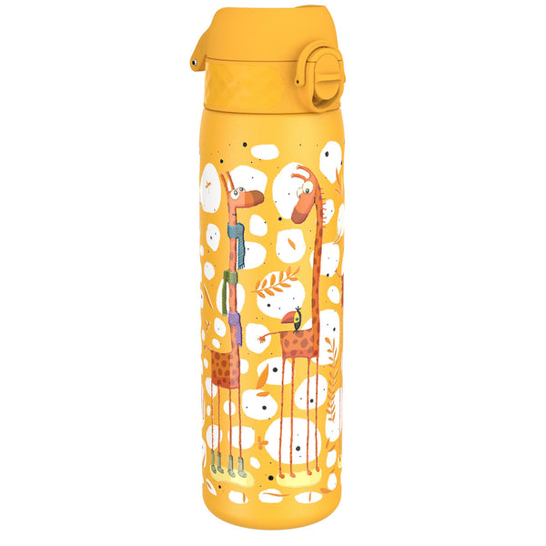 Leichte Edelstahl-Trinkflasche, Giraffen, 600 ml