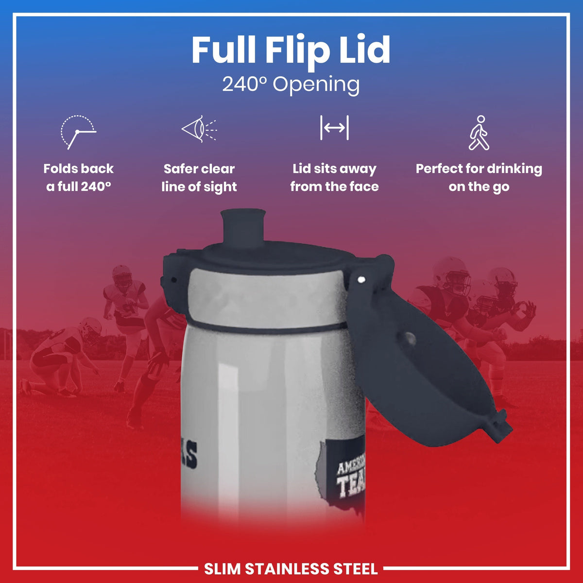 NFL x ION8, Edelstahl, Dallas Cowboys, 600 ml