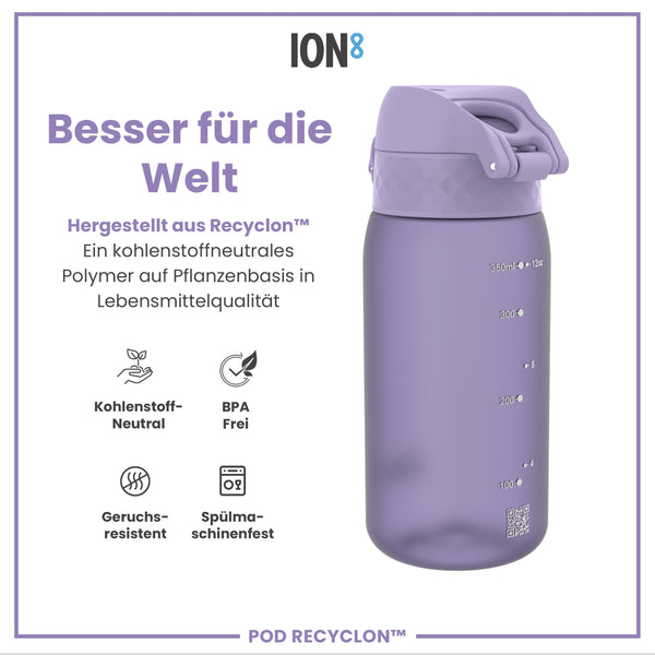 Recyclon Wasserflasche,  Helllila, 350 ml
