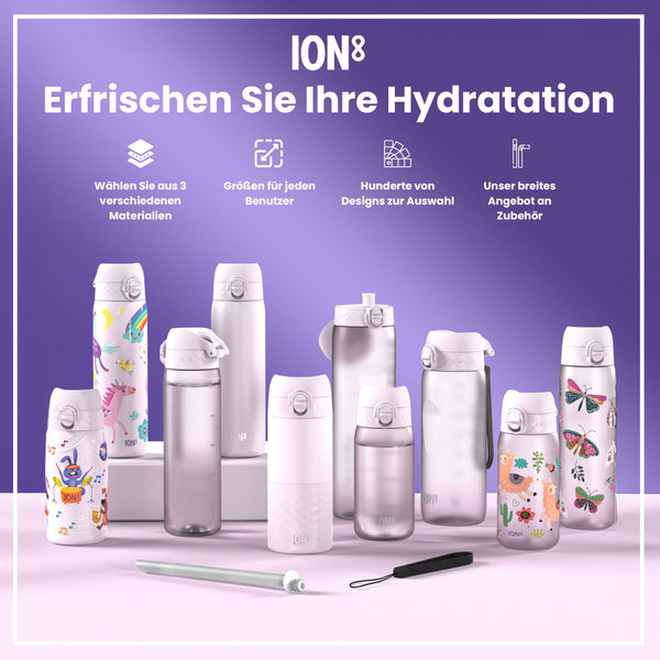 Recyclon-Wasserflasche, Helllila, 1 L