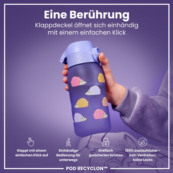 Recyclon Trinkflasche,  Igel, 350 ml