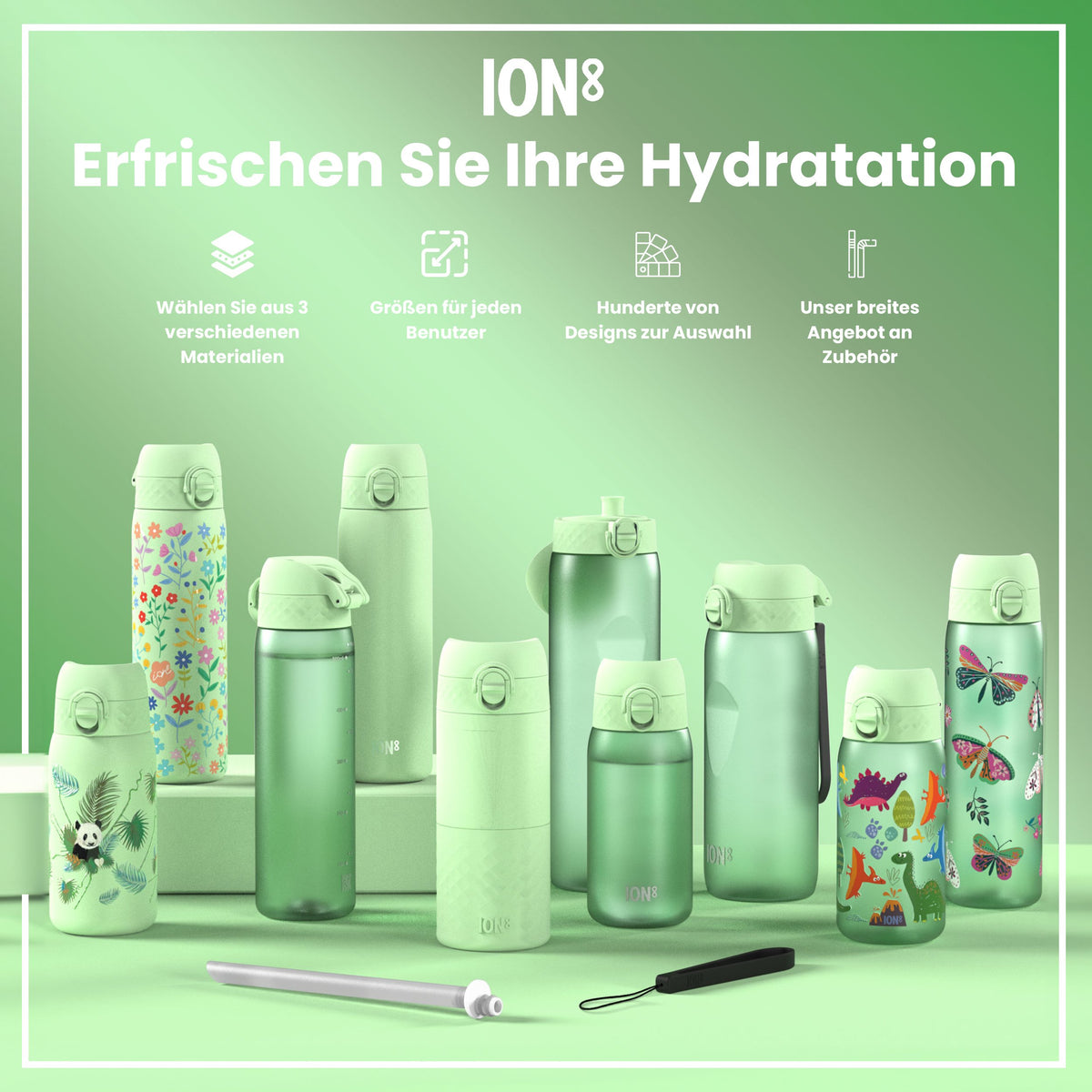 Recyclon Trinkflasche,  Igel, 350 ml