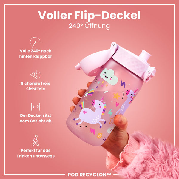 Recyclon Wasserflasche, Einhorn, 350 ml