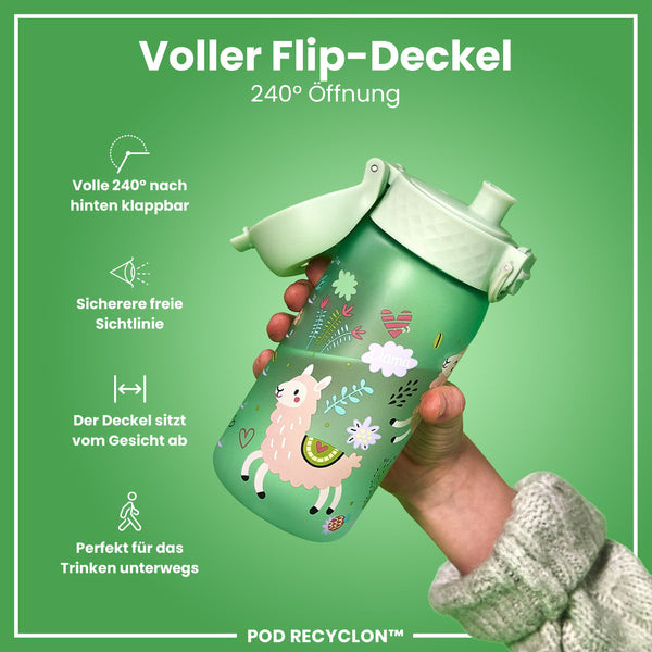 Recyclon Wasserflasche, Lamas, 350 ml