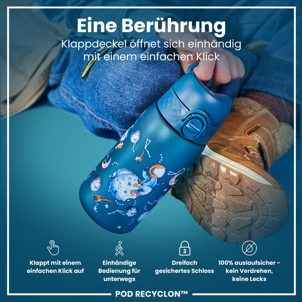 Recyclon Wasserflasche, Weltraum, 350 ml