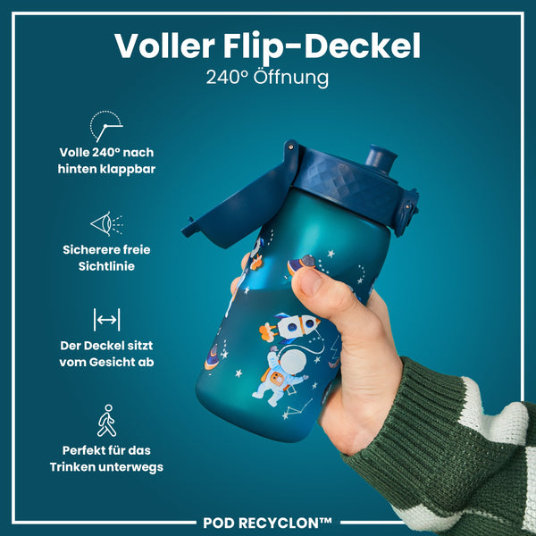 Recyclon Wasserflasche, Weltraum, 350 ml