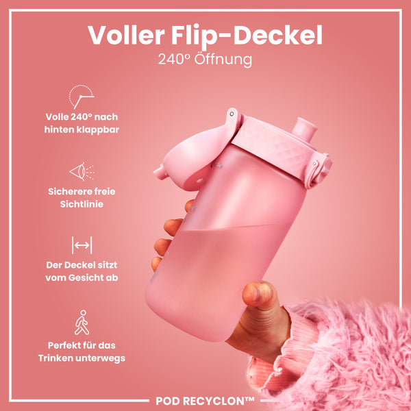 Recyclon Wasserflasche,  Rosenquarz, 350 ml