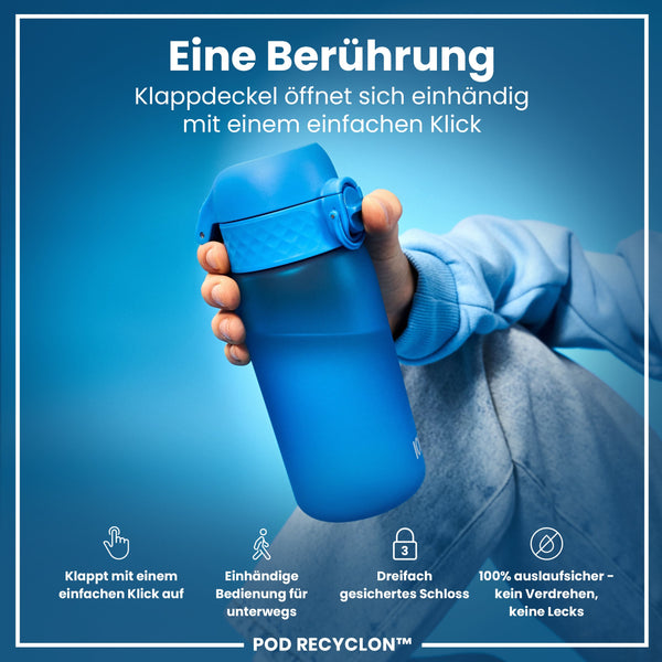 Recyclon Wasserflasche,  Blau, 350 ml