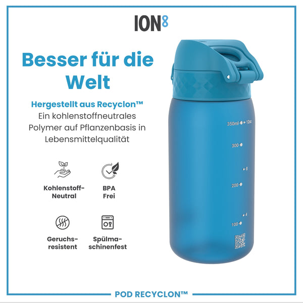 Recyclon Wasserflasche,  Blau, 350 ml
