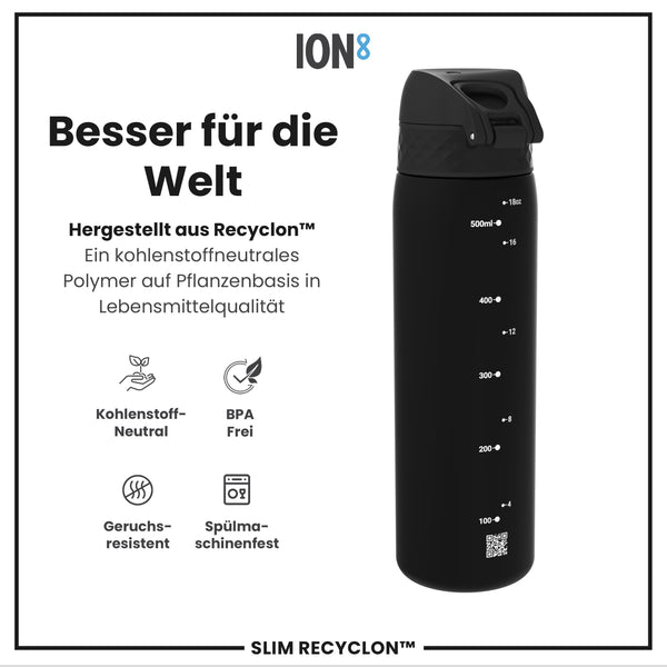 Recyclon Trinkflasche, Black, 500 ml