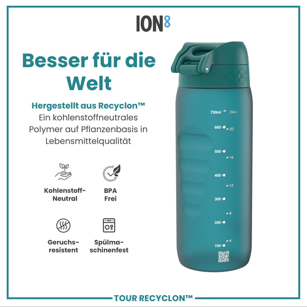 Recyclon-Wasserflasche, Aqua, 750ml
