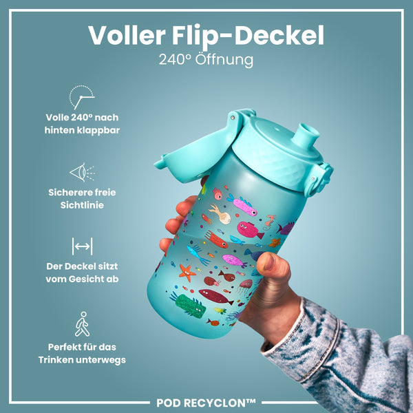 Recyclon Wasserflasche, Fisch, 350 ml