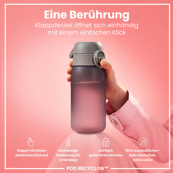 Recyclon Wasserflasche,  Grau, 350 ml