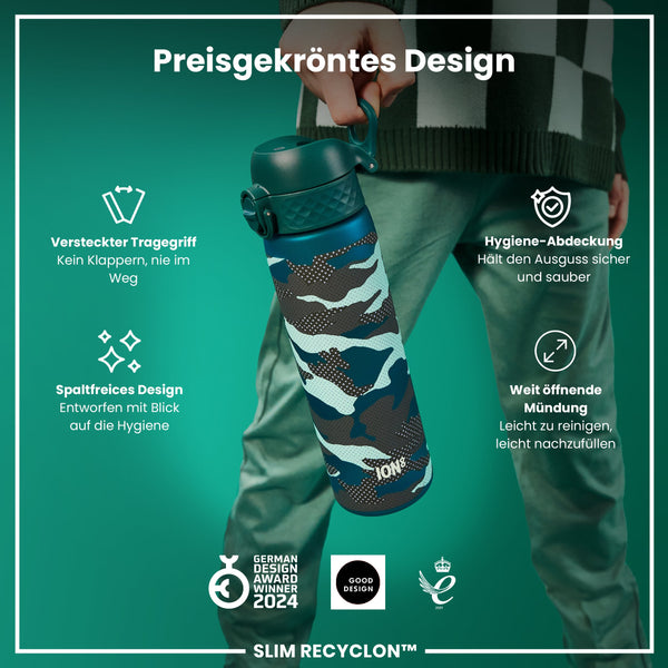 Recyclon Wasserflasche, Camouflage, 500 ml