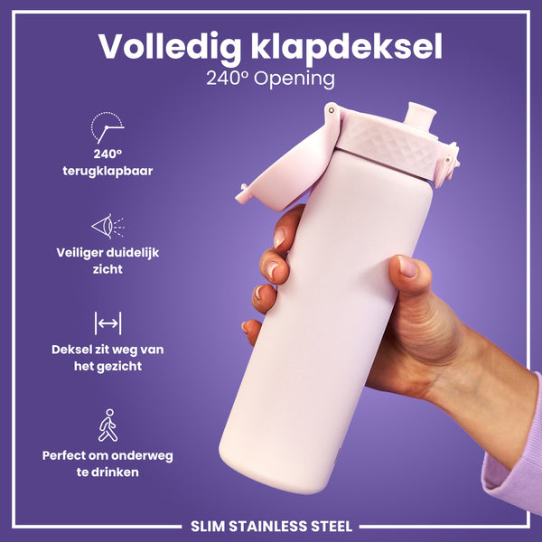 Leichte Edelstahl-Trinkflasche, Fliederdämmerung, 600 ml