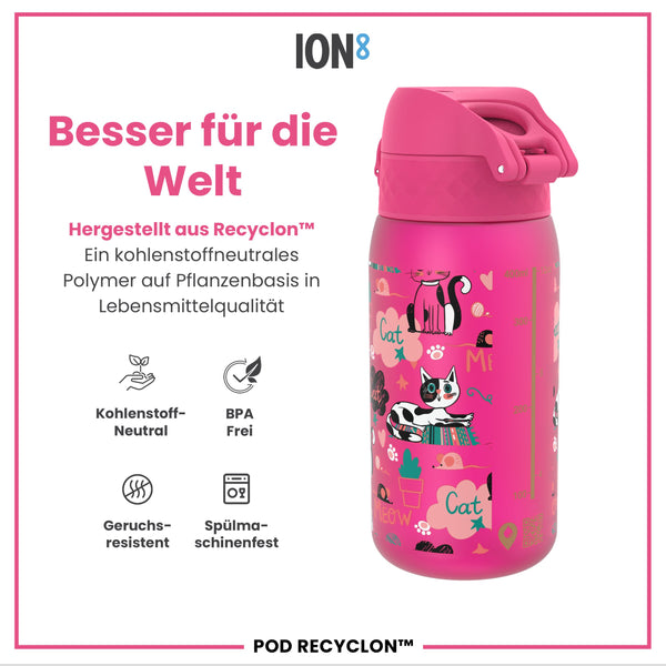 Recyclon Wasserflasche, Kätzchen, 350 ml