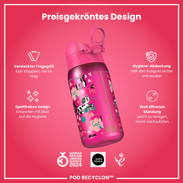 Recyclon Wasserflasche, Kätzchen, 350 ml