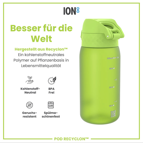 Recyclon Wasserflasche, Grün, 350 ml