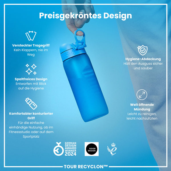 Recyclon-Wasserflasche, Blau, 750ml