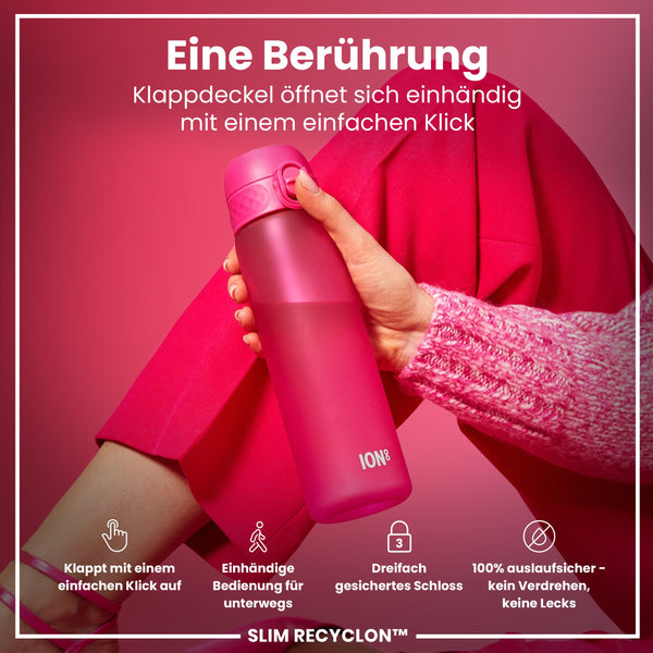 Recyclon Trinkflasche, Rosa, 500 ml