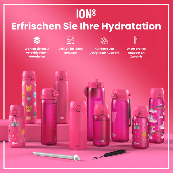 Recyclon Trinkflasche, Rosa, 500 ml