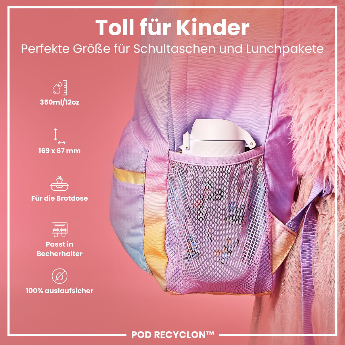 Recyclon Wasserflasche,  Butterflies, 350 ml