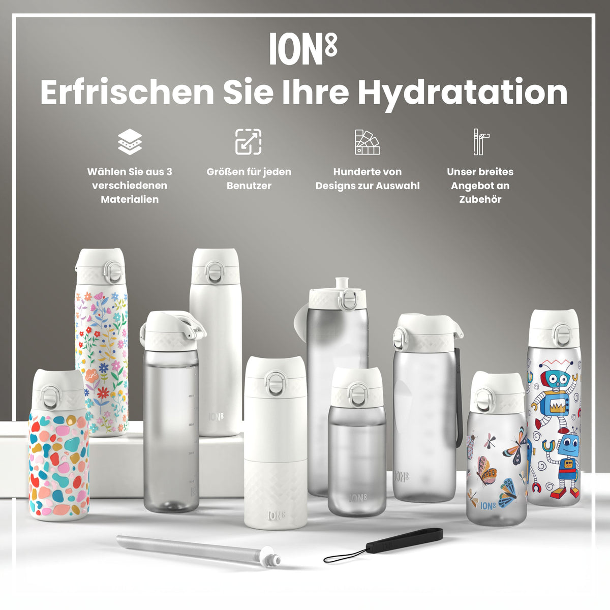 Recyclon Wasserflasche,  Butterflies, 350 ml