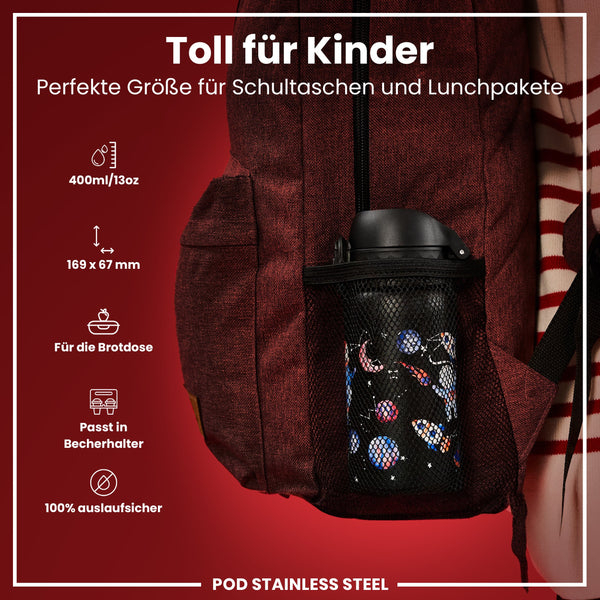 Leichte Edelstahl-Wasserflasche, Weltraum