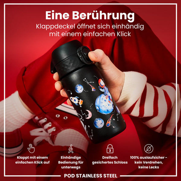 Leichte Edelstahl-Wasserflasche, Weltraum