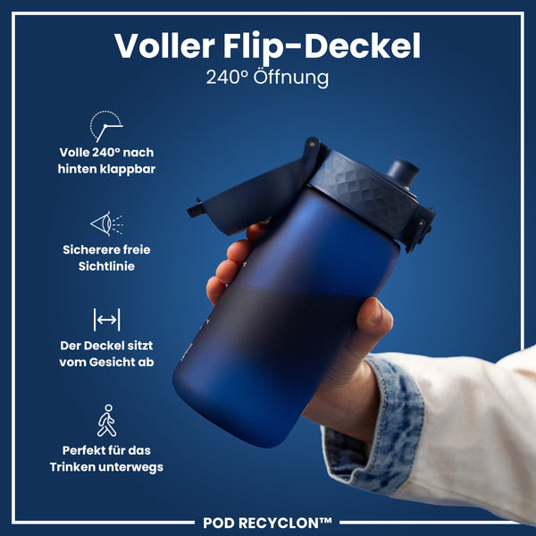 Recyclon Wasserflasche, Marineblau, 350 ml
