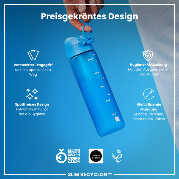 Recyclon Trinkflasche, Blau, 500 ml