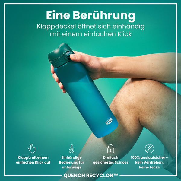 Recyclon-Wasserflasche, Aqua, 1 L