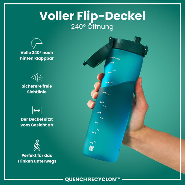 Recyclon-Wasserflasche, Aqua, 1 L