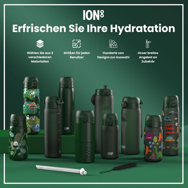 Recyclon Wasserflasche, Dunkelgrün, 350 ml