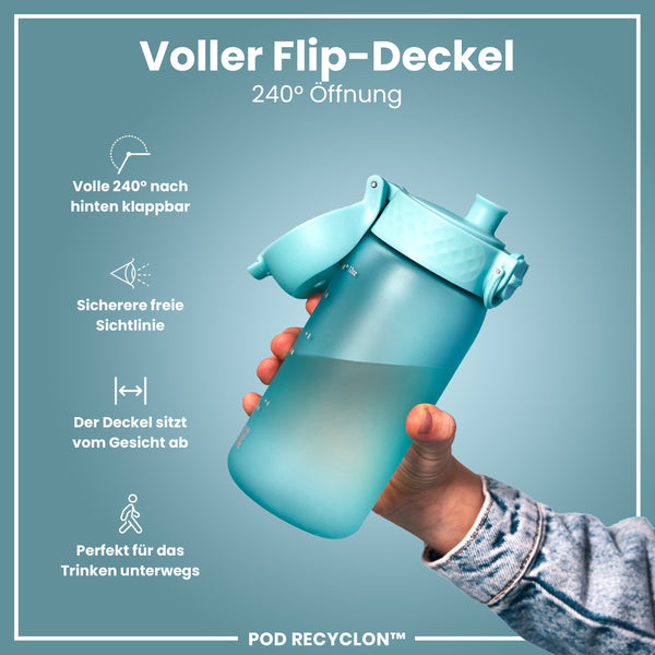 Recyclon Wasserflasche, Sonic-Blau, 350 ml