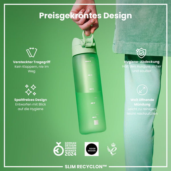 Recyclon Wasserflasche, Surfgrün, 500 ml