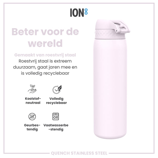 Leichte Edelstahl-Wasserflasche, Fliederdämmerung, 1 L