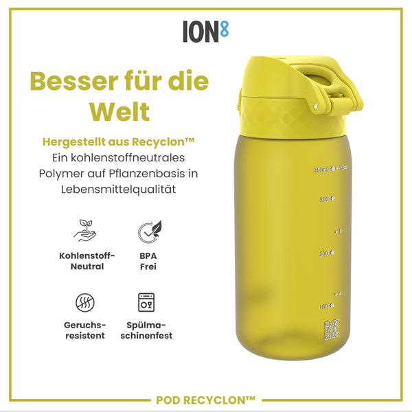 Recyclon Wasserflasche, Gelb, 350 ml