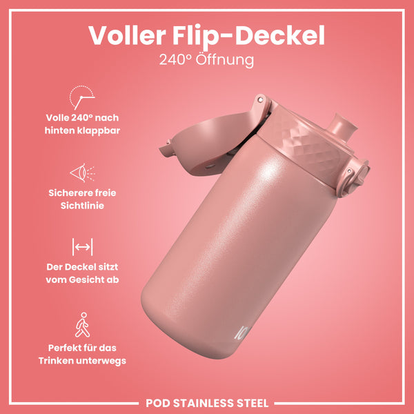 Leichte Edelstahl-Wasserflasche, Aschrosa, 400 ml