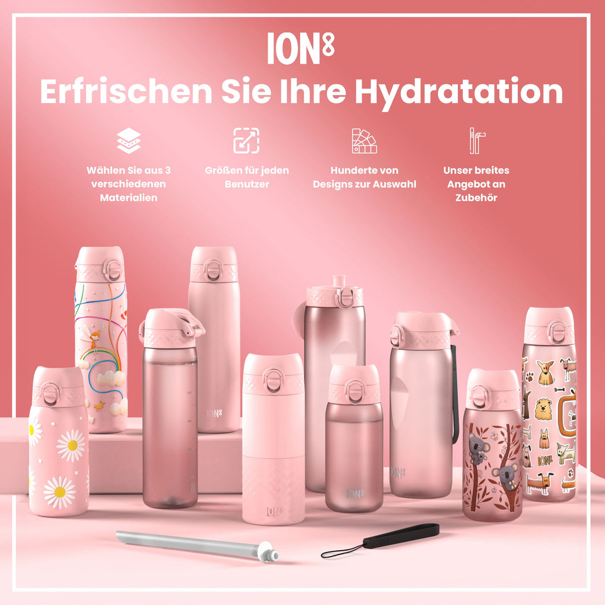 Recyclon Trinkflasche, Schmetterling, 500 ml