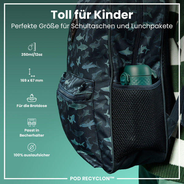 Recyclon Wasserflasche, Aqua, 350 ml