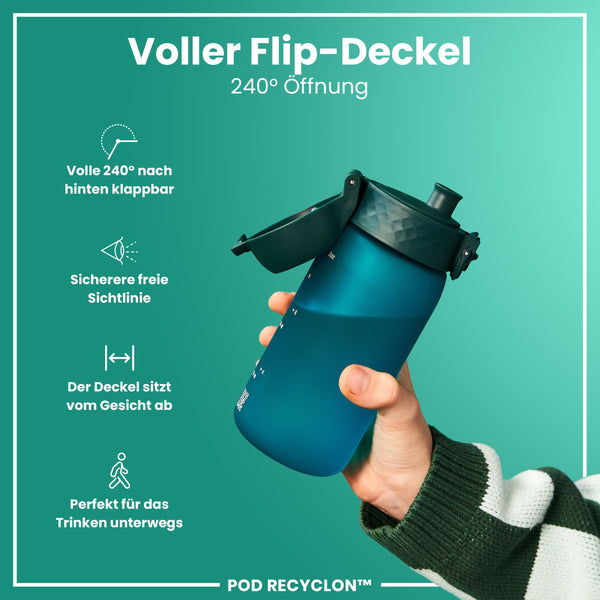 Recyclon Wasserflasche, Aqua, 350 ml