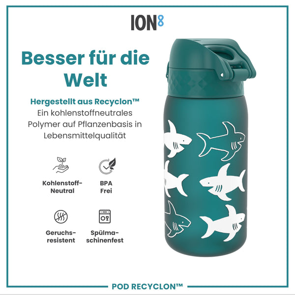 Recyclon Wasserflasche, Hai, 350 ml