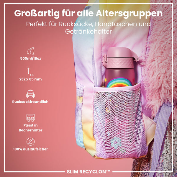 Recyclon Trinkflasche, Einhörner, 500 ml