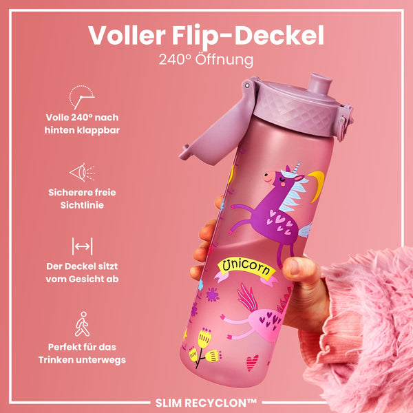 Recyclon Trinkflasche, Einhörner, 500 ml
