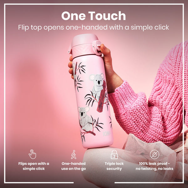 Isolierte Edelstahl-Wasserflasche, Koala-Design, 500 ml